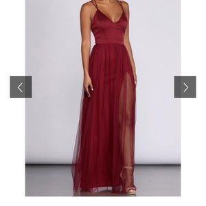 Windsor maroon dress
